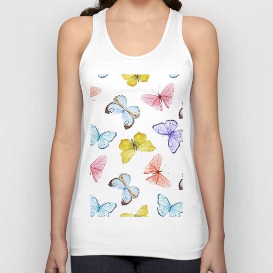 Butterfly Pattern 04 Unisex Tank Top