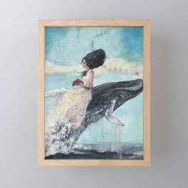 Seeking Whales Framed Mini Art Print