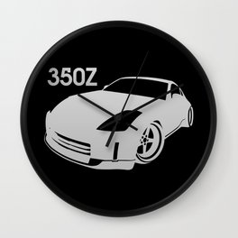 Nissan 350Z - silver - Wall Clock | Graphic Design, Digital, Illustration, Vector 