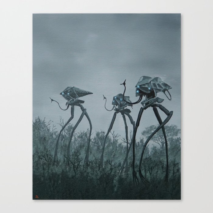 war of the worlds Canvas Print