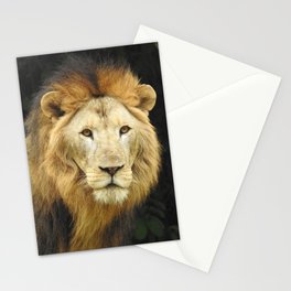 Lion the King of Beasts Stationery Card