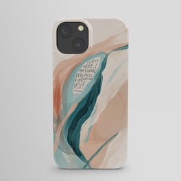 "Even Here, I Am Finding Beautiful & Unexpected Hope." | Abstract Hand Lettering iPhone Case