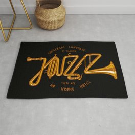 Jazz Trumpet Rug | Jazz, Typography, Graphicdesign, Trumpet, Music, Instrument, Label, Jamsession, Lettering, Vintage 