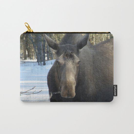 Moose Munching Poplar Lunch Carry-All Pouch