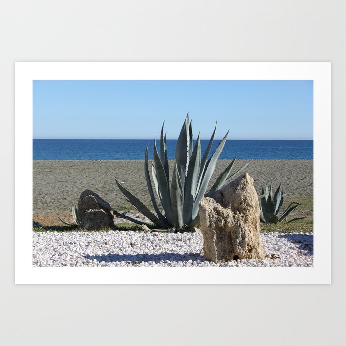 Andalucia Coastline Art Art Print