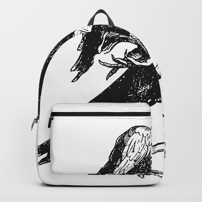 Occultist Illustrations Blackbird Personification Dictionnaire Infernal Cut Out Backpack