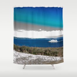 Surrealistic Ferry (Ferry Dreams) Shower Curtain