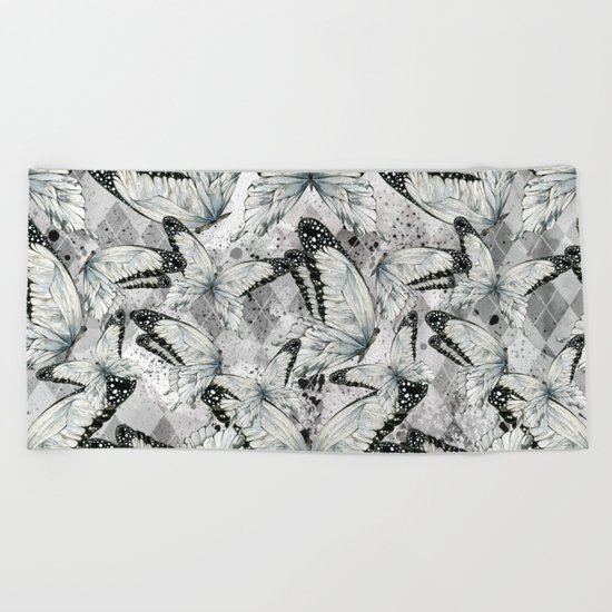 Butterflies #3 Beach Towel