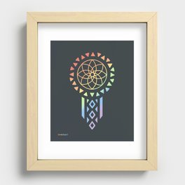 Cree Symbol Rainbow Recessed Framed Print