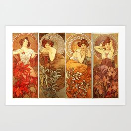 Alphonse Mucha "The Precious Stones (series)" Art Print