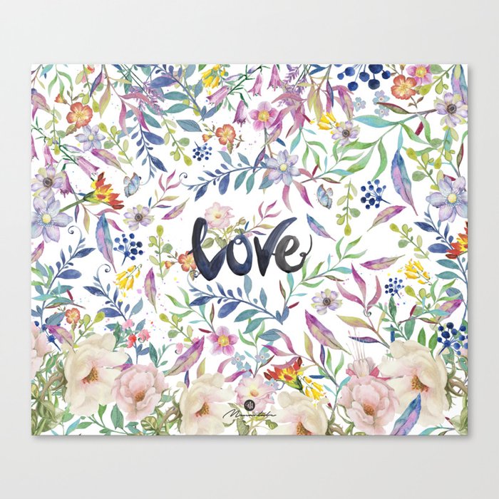 Love flowers Canvas Print