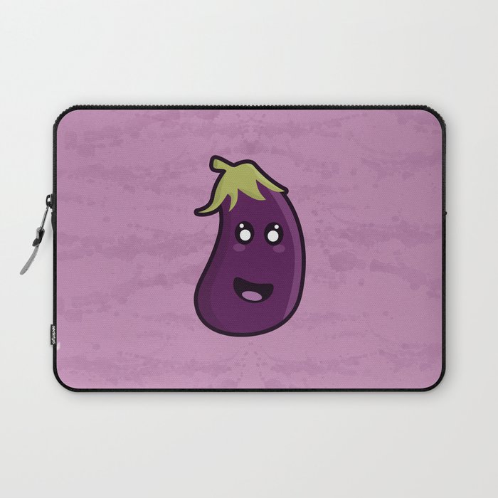 Kawaii Eggplant Laptop Sleeve