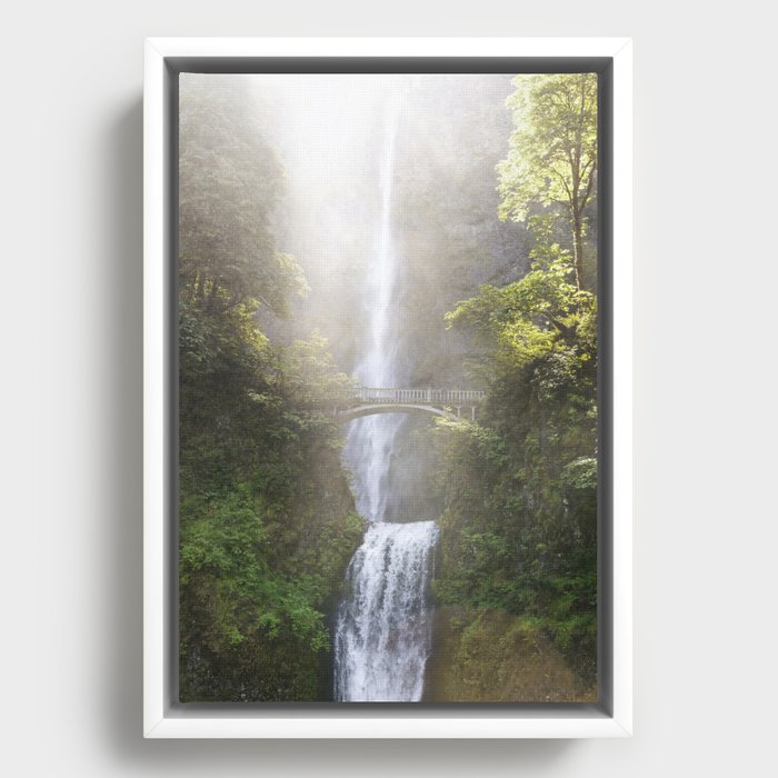 Multnomah Falls Framed Canvas