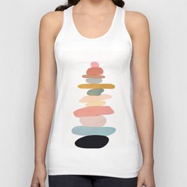 Balancing Stones 22 Tank Top | Abstract, Harmony, Colorful, Stones, Peace, Balance, Painting, Modern, Relax, Shappes 