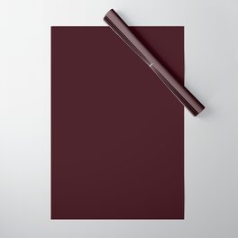 Burgundy Solid Color Wrapping Paper