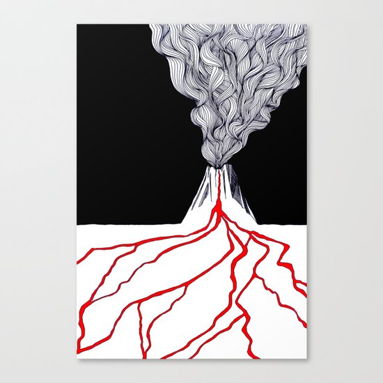 Volcano Canvas Print