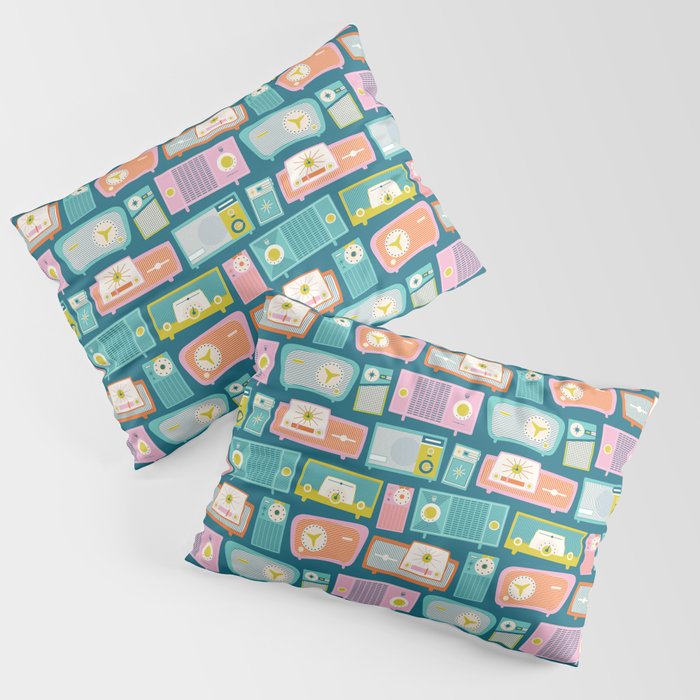 Retro Radios Pillow Sham