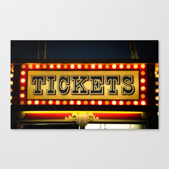 Tickets Canvas Print