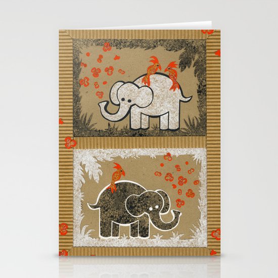 Elephants Stationery Cards