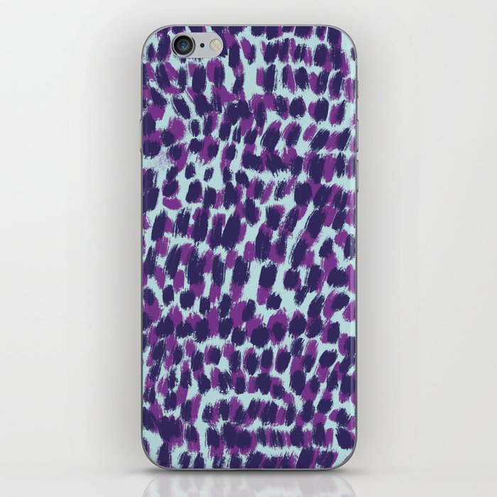 Brushstrokes leopard spots pattern var 5 iPhone Skin