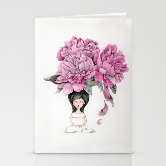 Meditation moment Stationery Cards