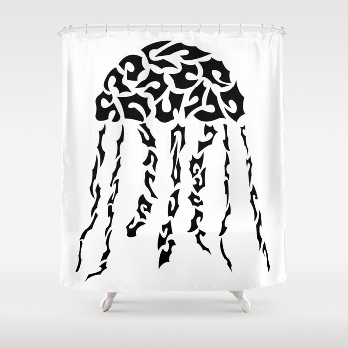 Jellyfish in shapes Shower Curtain
