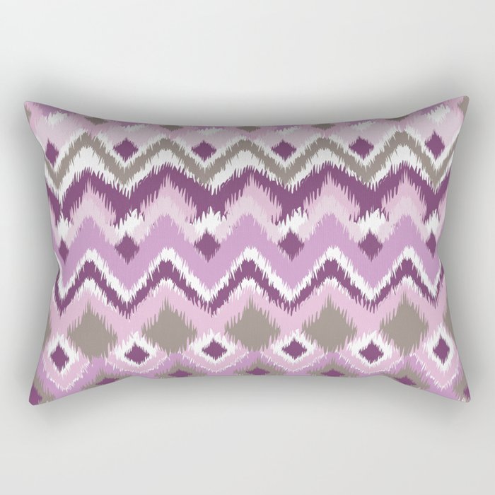 Aztec Tribal Purple Ikat Inspired Pattern Design Rectangular