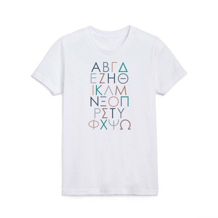 Greek Alphabet Kids T Shirt