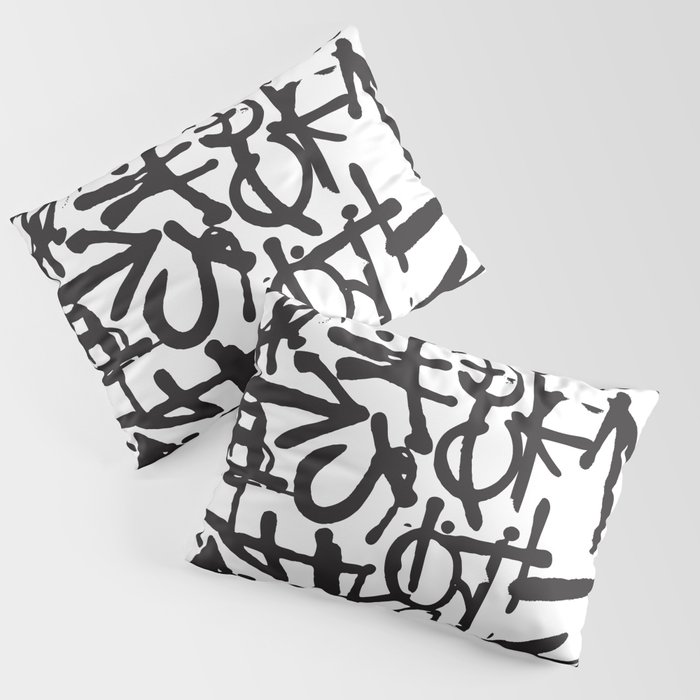 Graffiti Pattern Pillow Sham