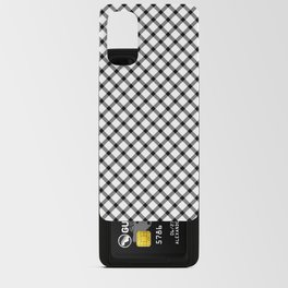 Classic Gingham Black and White - 09 Android Card Case