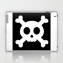 Black Pirate Flag Skull Laptop Skin