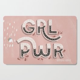 GRL PWR - Pink Cutting Board