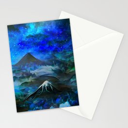 Night Landscape Stationery Card