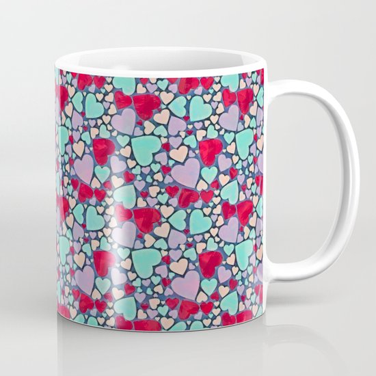 Sweet hearts mosaic pattern Coffee Mug