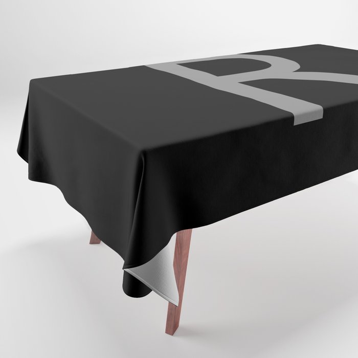 LETTER R (GREY-BLACK) Tablecloth