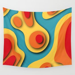 Geometric color mountain 1 Wall Tapestry