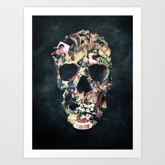 Vintage Skull Art Print