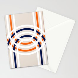 Bohemian Orange + Navy Knot Arches Stationery Card
