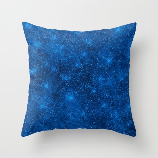 Sequin series blue Throw Pillow