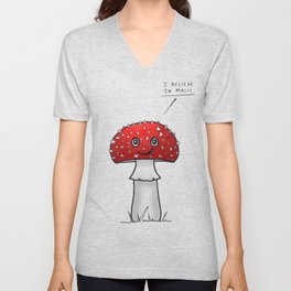 Magic Mushroom V Neck T Shirt