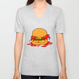 fast food V Neck T Shirt