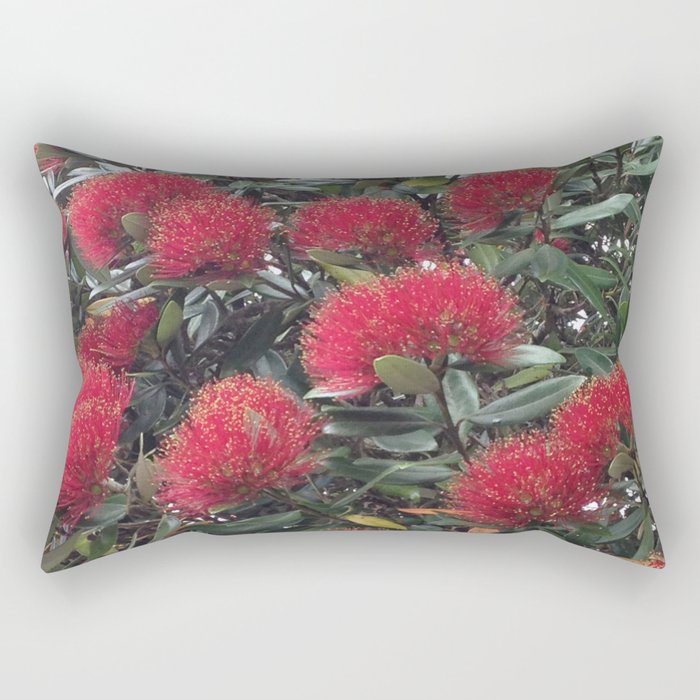 Pohutukawa, Kiwi Christmas tree Rectangular Pillow