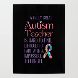 Autism Teacher Appreciation Poster