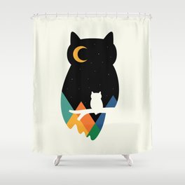 Eye On Owl Shower Curtain