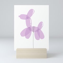 Purple Balloon Dog Mini Art Print