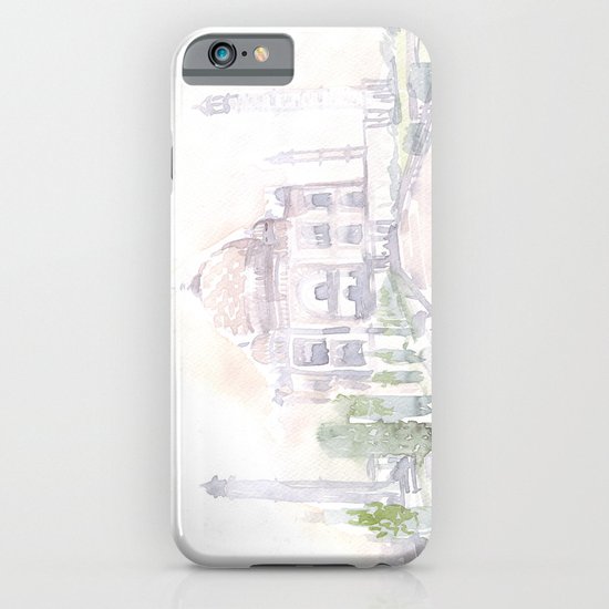 Watercolor landscape illustration_India - Taj Mahal iPhone & iPod Case