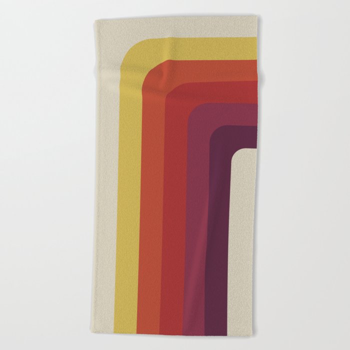 Vintage cassette palette Beach Towel