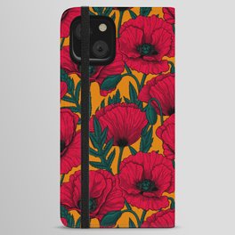 Red poppy garden    iPhone Wallet Case