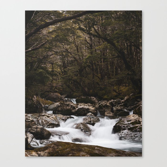 Routeburn Track Waterfalls // Otago NZ Photography Art Print Canvas Print
