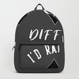 Funny I'd Rather Be Difficult Skiing Lovers Winter Sport Ski Backpack